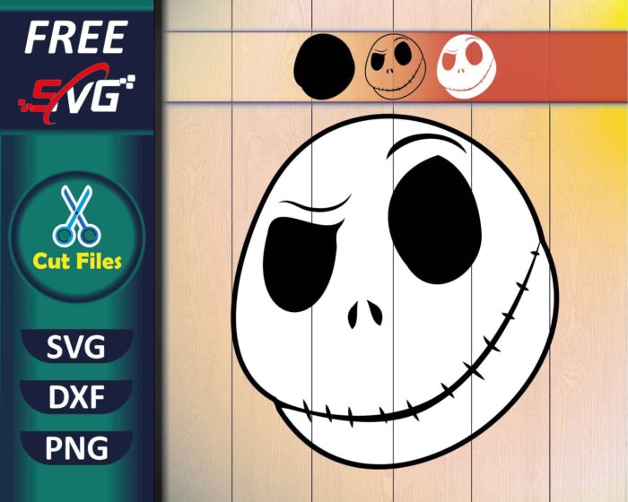 Jack Skellington face SVG Free