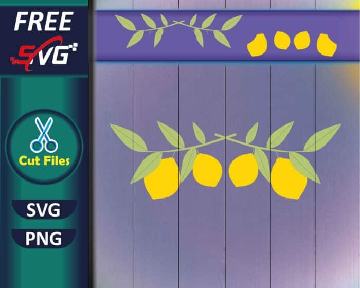 Lemon Branch SVG Free for Cricut