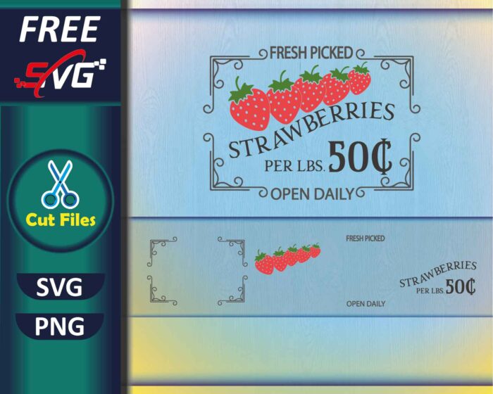 fresh_picked_strawberries_svg_free