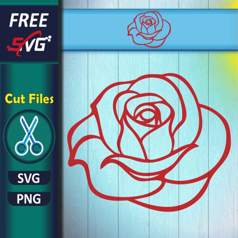 Rose outline SVG Free - Free SVG Files