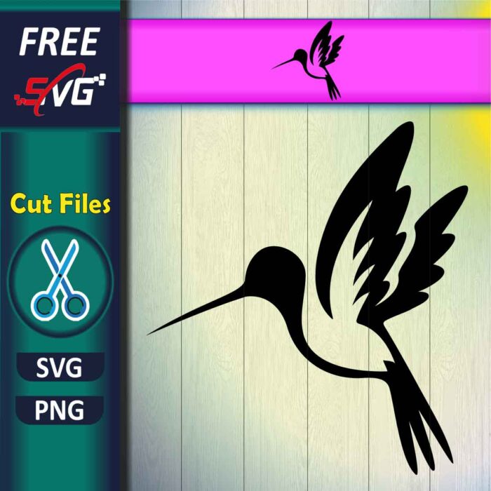 Hummingbird SVG Free for Cricut and Silhouette