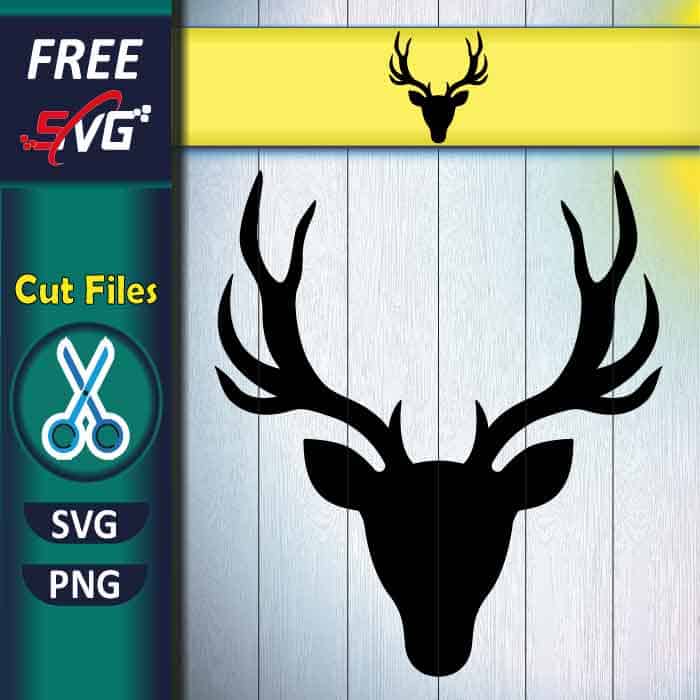 Deer head SVG free, Cricut reindeer head SVG free