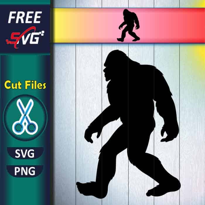 Bigfoot SVG free | Sasquatch silhouette SVG